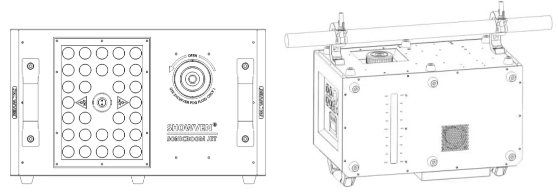 Showven Sonic Boom Jet rookmachine - Image 2